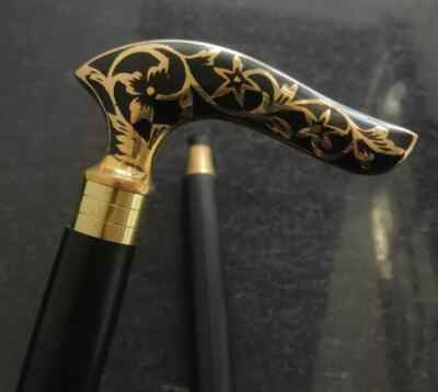 Vintage Axe Hammer Head Handle Walking Stick Cane for Father's Gift