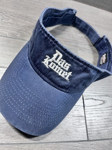 Das Komet Vanilla Liquor Hat Adult Blue Visor Golf Beach KC Caps Head Shots VTG