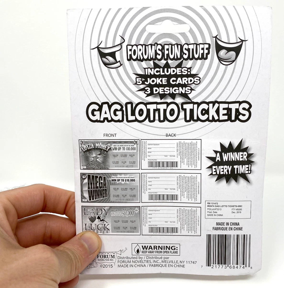 Winning lotto tickets sale