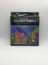 Colored Pencils 48 Count Set-Soft Core Pre-Sharpened Drawing Oil based Brand NEW