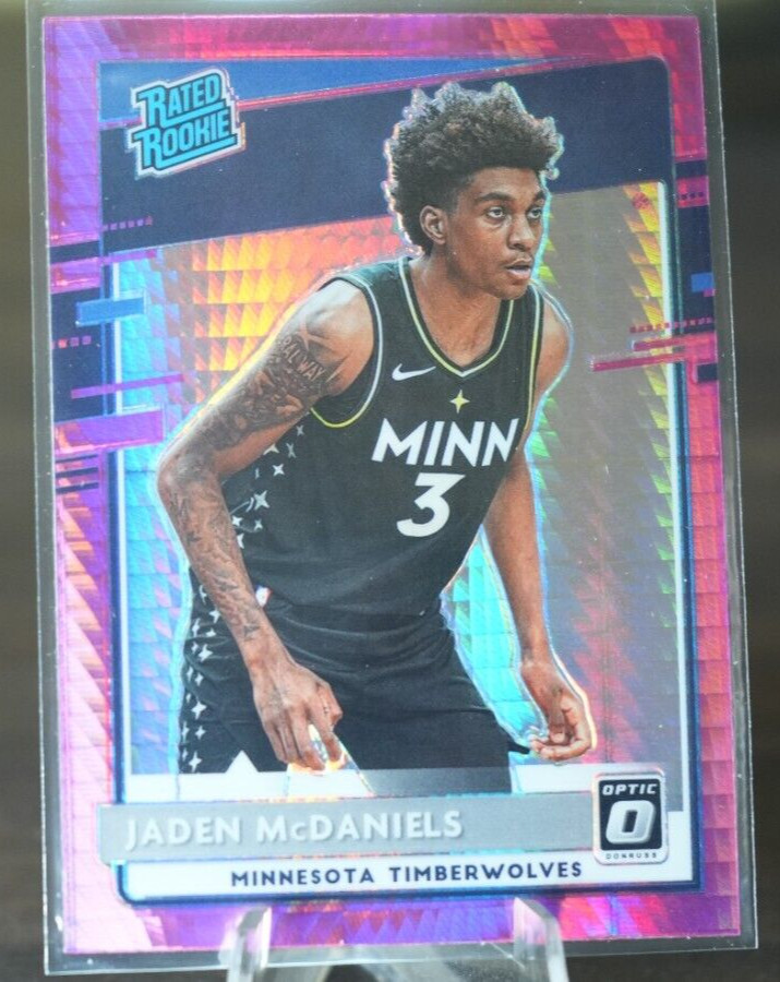 2020 Optic Jaden McDaniels Rated Rookie Pink Hyper RC #178 | TIMBERWOLVES