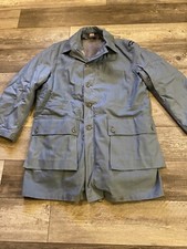 CIVILFORSVARET Jacket ~ 1970 Haqa ~ Men’s Size C 48 ~ Blue / Gray Lining