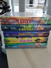 Walt Disney Black Diamond VHS tapes lot 5 good condition