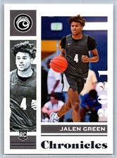 2021-22 Panini Chronicles Draft Picks Jalen Green Rookie Rockets RC #4