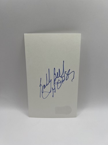 Bobby Bell Signed Index Card Auto Beckett COA