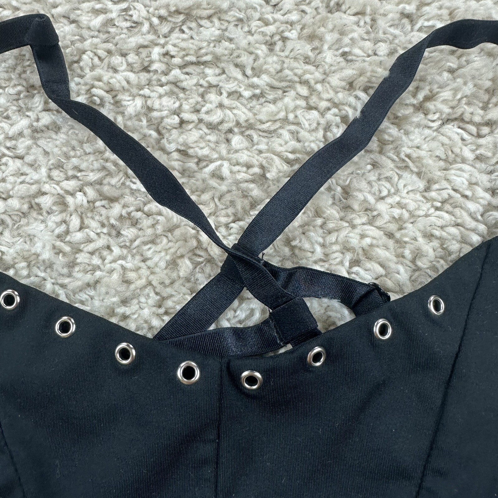 Fabletics Womens Size Medium?? Solid Black Sports… - image 3