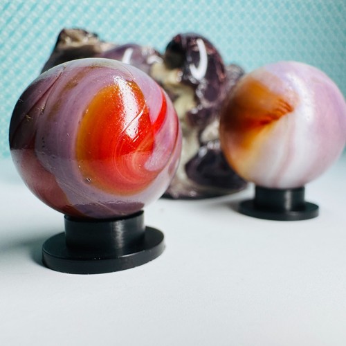 Double Ingot Akro Lavender Corkscrew Vintage Marbles Glass Cullet NM+ .80" .96" - Picture 20 of 24