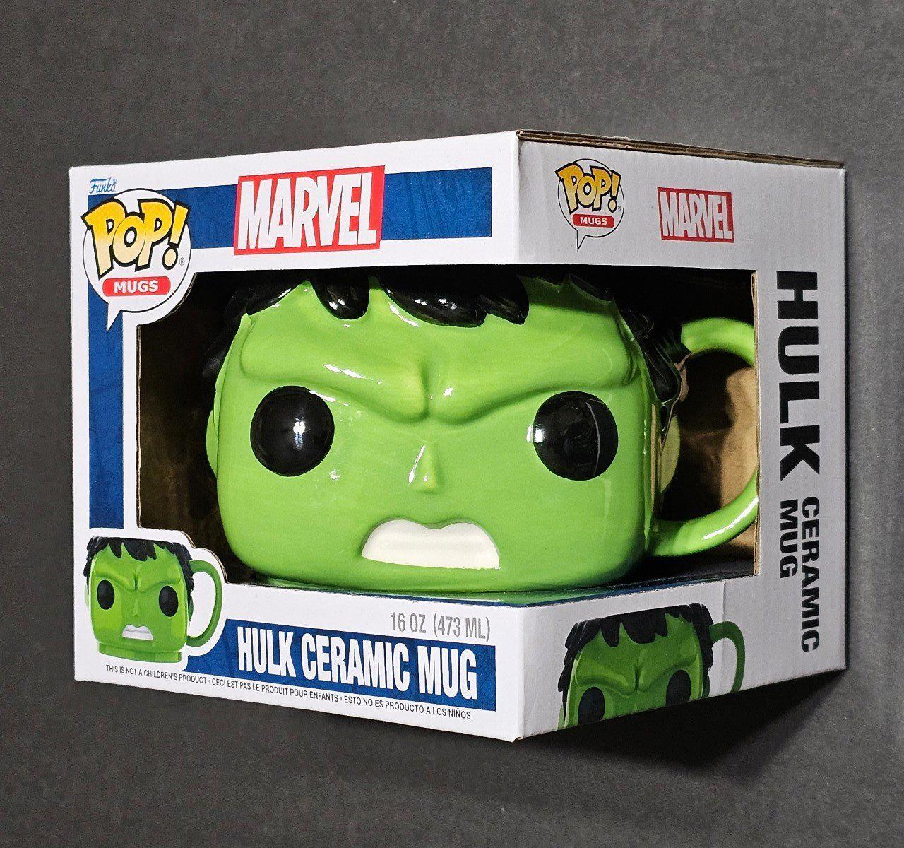 Funko Pop Hulk Ceramic 3D Sculpted Figure Collectible Mug NEW Marvel Comics