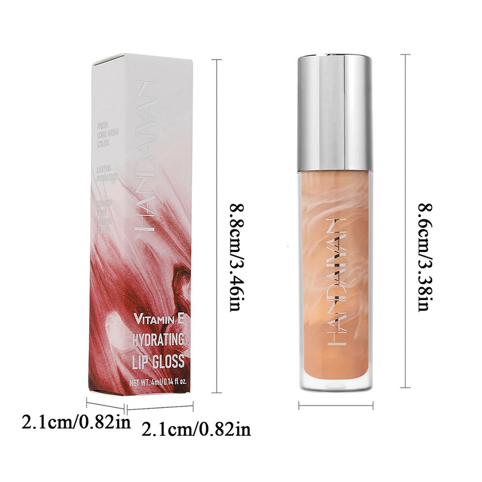 Lip Gel Moisturize Mirror Lip Gloss Glitter Lip Glaze Long Lasting 6 Colou 」 - Image 3 of 4