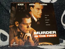 Murder In the First Widescreen Laserdisc LD Kevin Bacon Gary Oldman Free Ship 50