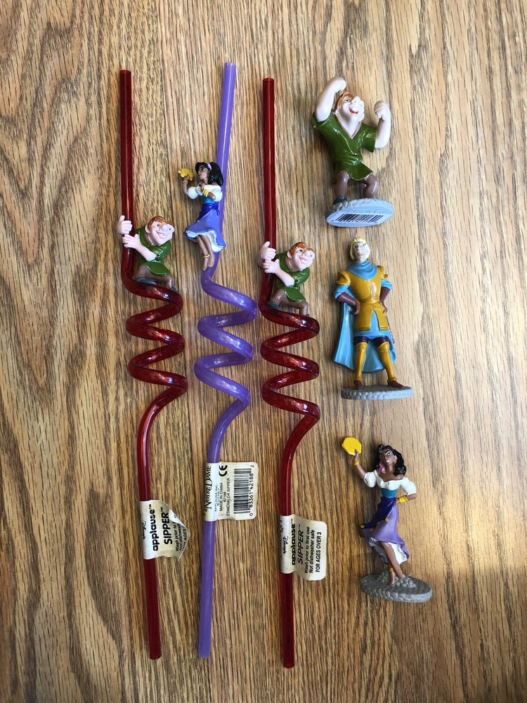 Disney Hunchback of Notre Dame Applause Sippers & Figures Lot of  6 NEW!