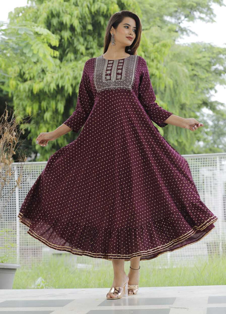 anarkali kurti long