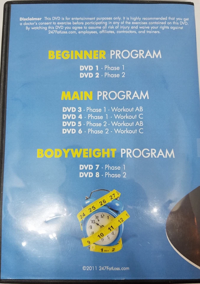 24/7 Fat Loss Follow Along Workouts (8 Disc DVD Set) Foto 2 de 3