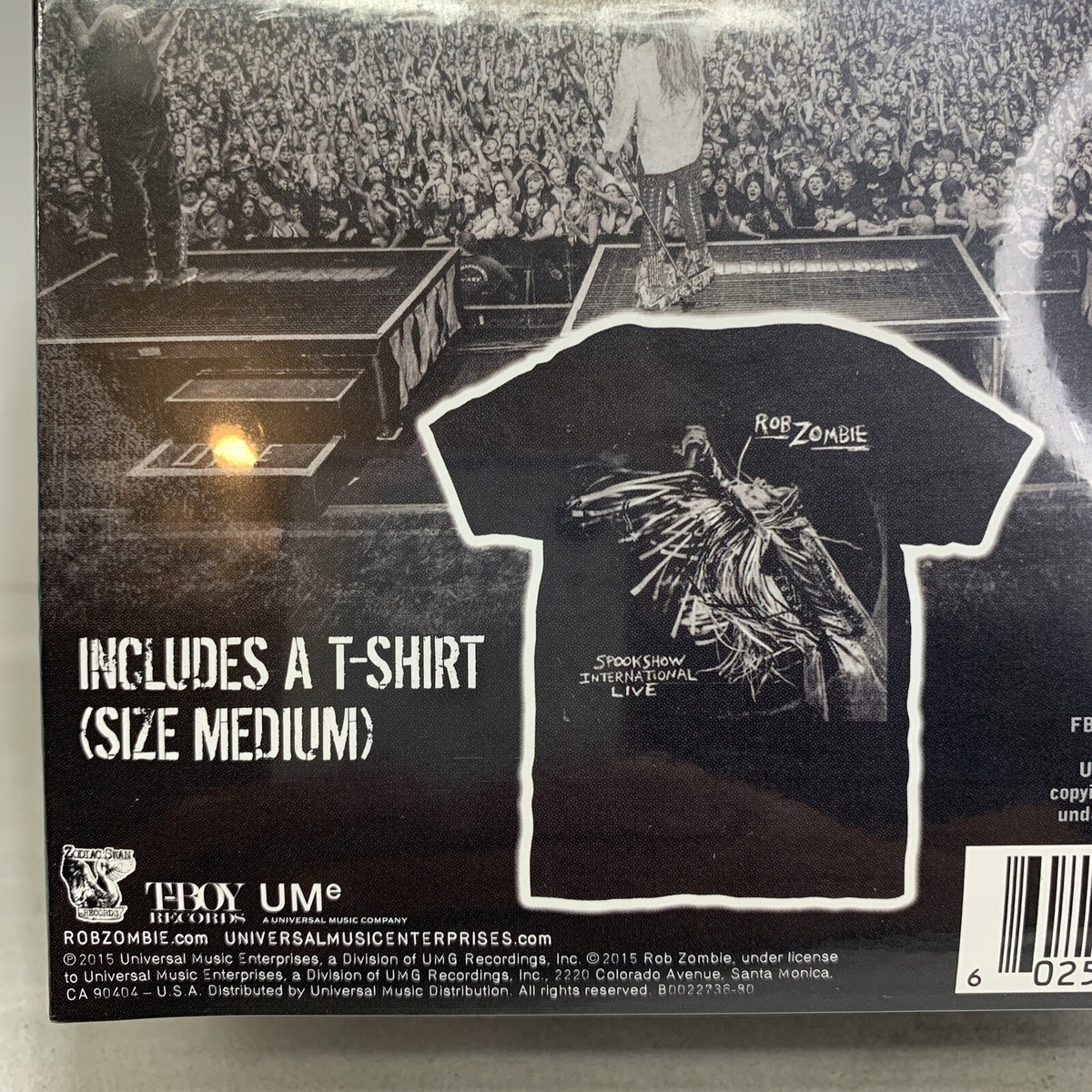 BLACK COLLECTION 初回限定 ROB ZOMBIE - SPOOKSHOW INTERNATIONAL LIVE Collectable Gift