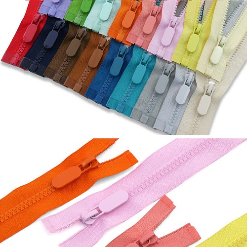 #5 Heavy Duty Chunky Teeth Resin Zipper Open End Clothing Zip Sewing Accessory - Picture 7 of 25