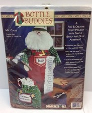 Dimensions Christmas Santa Mr. Claus Bottle Buddies Crafts New 1998