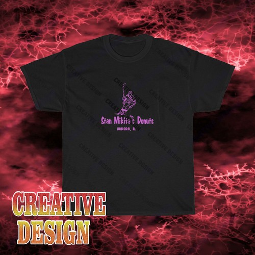 New Design Stan Mikita's Donut Wayne's World Logo TShirt Funny Size S