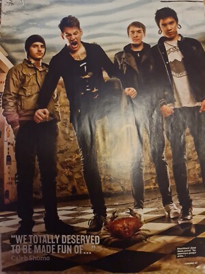 ATTACK ATTACK CALEB SHOMO A4 POSTER KERRANG MAGAZINE UK 