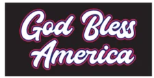 12 Pack God Bless America Bumper Sticker