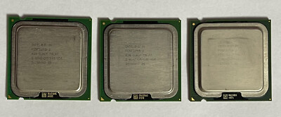 Lot 3PC Intel Pentium D Dual-Core 820 2.8GHz /2M /800 CPU (SL8CP) socket 775