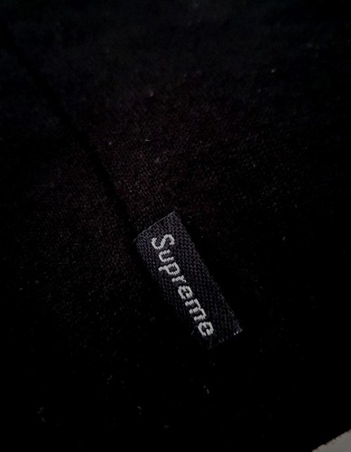 FW15 Supreme Vlies Hals Gamasche Schwarz Halswärmer Zubehör Selten - Picture 3 of 9