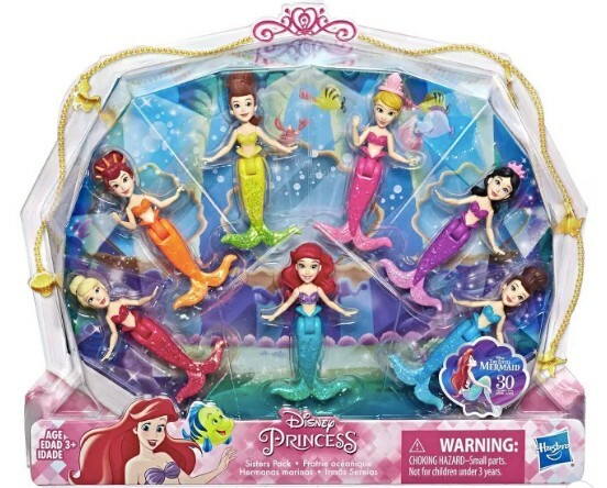 the little mermaid figure set