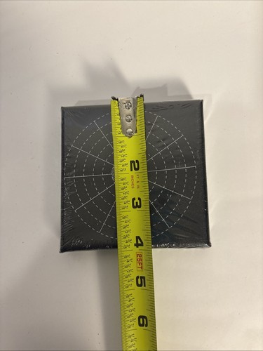 Set Of 2 Mandala Different Styles Of 4” Black Canvas Squares New In Plastic Wrap - Picture 9 of 10