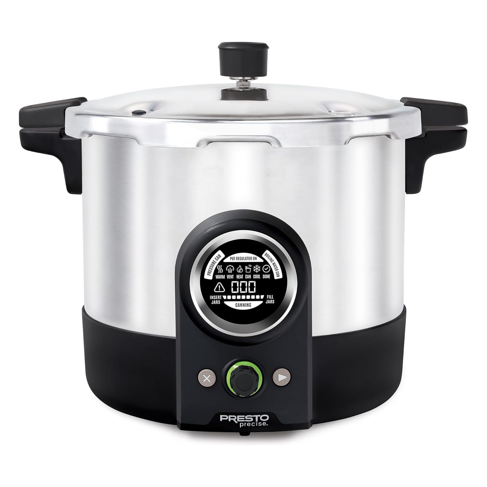 Presto 16 Quart Digital Pressure and Water Boiling Canner, LED Digital Display