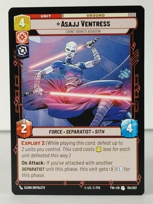 Asajj Ventress - Twilight of the Republic #134 - Star Wars Unlimited - singles
