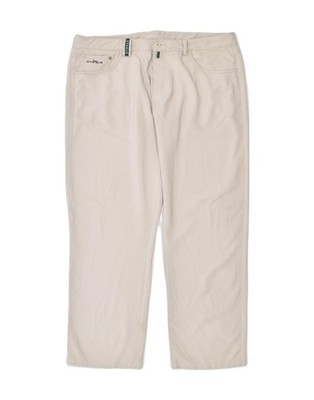CHERVO Damen Tapered Freizeit Hose W38 L34 Beige Polyamid AP05