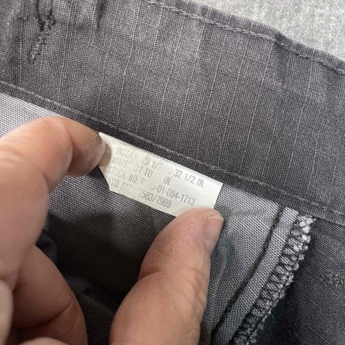 Pantaloni militari USA uomo 32 neri pantaloni da combattimento gamba larga bottoni casual tattici - Foto 3 di 10