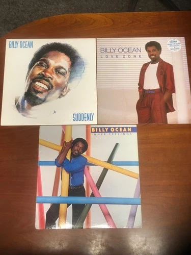 BILLY OCEAN LP Lot Of 3- SUDDENLY / LOVE ZONE/ INNER FEELINGS Caribbean Queen