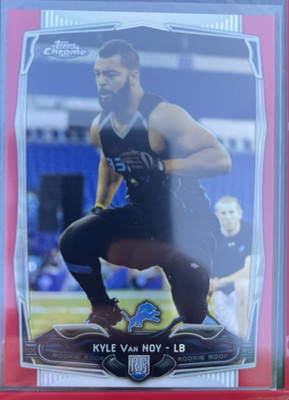 RARE Kyle Van Noy 2014 Topps Chrome Red Refractor Rookie /25