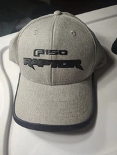 Ford Raptor Hat F-150 Raptor F150 Baseball Cap Gray Black NWOT Adjustable 