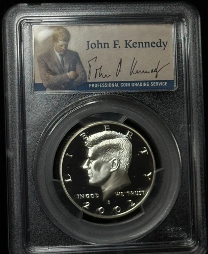PCGS PR69DCAM - 2002 S Kennedy Silver 50C Proof Half Dollar Coin - 233