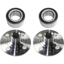 Wheel Hub Kit For 1992-2000 Honda Civic Front LH RH 4 Lug w/ Bearing 4-Wheel ABS