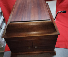 Antique Victor VV-IX Table Top Victrola Mahogany Phonograph