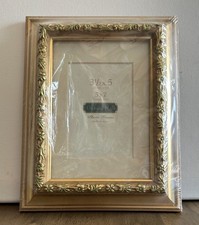 Vintage Gold Floral Ornate Wood Photo Frame 9.5  x 7.5  NEW