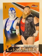 2021 Topps Finest WWE Dave Mastiff Vader Legacies Orange Refractor /25 SP #L-16