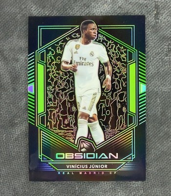 2019-20 Panini Obsidian Electric Etch Vini Vinicius Junior /25 GREEN Real Madrid