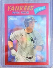 2026 Topps Heritage - Ben Rice - Chrome Red Refractor 5/5 - #189
