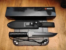 BOKER Magnum Survivalist Fixed Blade Knife 7.87" 440A SS Blade Aluminum Handle 