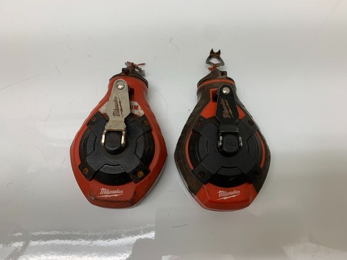 Milwaukee 48-22-3980 Chalk Line Reel 6:1 Gear Ratio Red Black & 48-22-3990 Pair