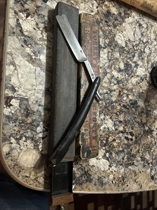 J.R. Torrey No Forty Razor Strop And Straight Razor In The Drawer
