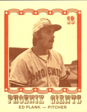 1976 Phoenix Giants Caruso #18 Ed Plank - NM Blank Back Baseball Card