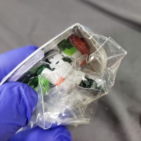 Virtual-On 1 Keychain SEGA Saturn system back Apharmd green VirtualOn 1996