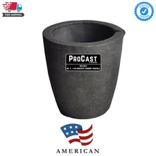 Kg ProCast Foundry Clay Graphite Crucible Cup with Pour Spout for Melting Met...