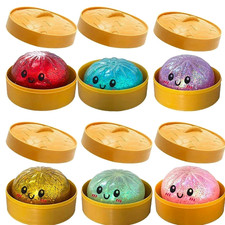 Rare Glitter Dumpling Squishy Toy Mystery Blind Box Bao Bun Stress Relief Toy