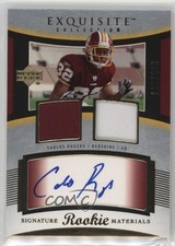 2005 Exquisite Collection Rookie Signature Materials Carlos Rogers Auto 19bs