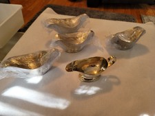 Five Vintage Silver-plated Gravy Boats